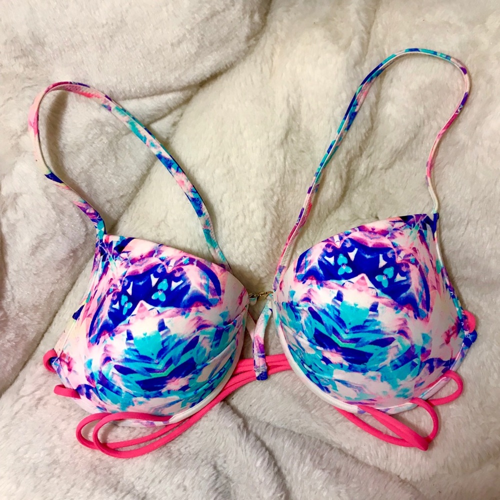 VS Vibrant Colored Strappy Bathing Suit Top
